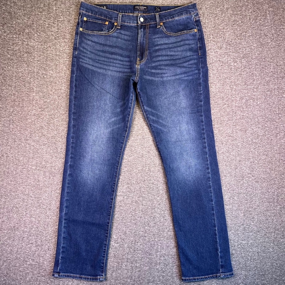 Lucky Brand Men’s Slim Jeans in Dark Blue Wash